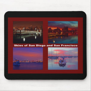 Himmel von San Diego und San Francisco Mousepad