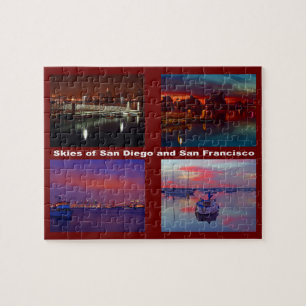 Himmel von San Diego und San Francisco Puzzle