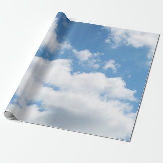 Himmel, Wetter, Natur, weiß, blau, wolke, sonnenli Geschenkpapier