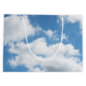Himmel, Wetter, Natur, weiß, blau, wolke, sonnenli Große Geschenktüte (Rückseite)