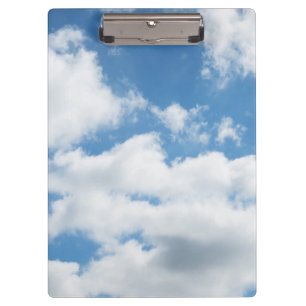 Himmel, Wetter, Natur, weiß, blau, wolke, sonnenli Klemmbrett