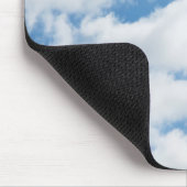 Himmel, Wetter, Natur, weiß, blau, wolke, sonnenli Mousepad (Ecke)