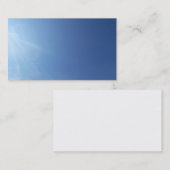 Himmel-Wolken-blaue schlichte klassische Visitenkarte (Vorne/Hinten)