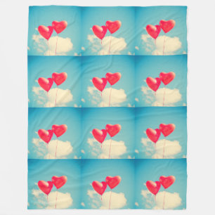 Himmel Wolken Herzen Liebe Personalisierte Jubiläe Fleecedecke