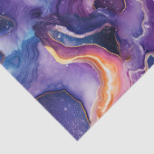 Himmelagit | Kosmisches abstraktes Steinmuster Seidenpapier (Detail)