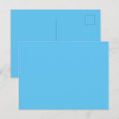 Himmelblau #5EC5F3, Blaue Hosta Postkarte (Vorne/Hinten)