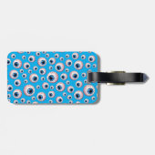 Himmelblau-Augapfelmuster Gepäckanhänger (Rückseite horizontal)
