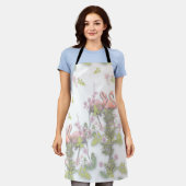 Himmelblau bewölkt und Flamingos Wiederholungsdruc Schürze (Getragen)