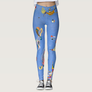 Himmelblau   Biomorphische Formen   Kandinsky   Leggings