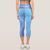 Himmelblau Capri Leggings (Rückseite)