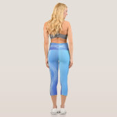 Himmelblau Capri Leggings (Rückseite)