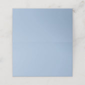 Himmelblau einfarbig platzkarte (Außenseite Aufgefaltet)