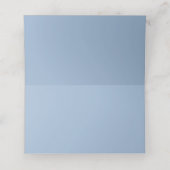 Himmelblau einfarbig platzkarte (Innenseite Aufgefaltet)