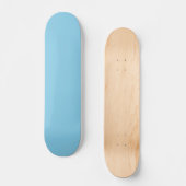 Himmelblau einfarbig skateboard (Vorderseite)