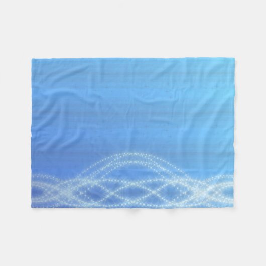 Himmelblau Fleecedecke (Vorderseite (Horizontal))
