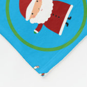 Himmelblau-Frösche-Skihurtelmuster Fleecedecke (Ecke)