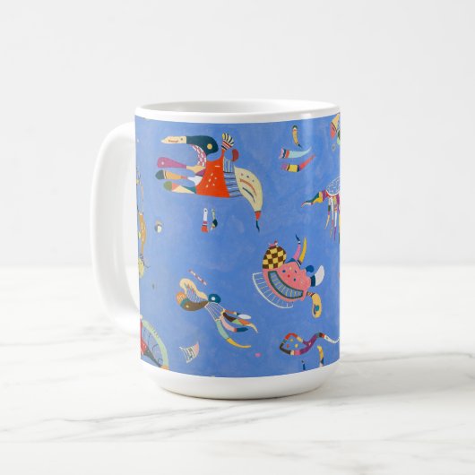 Himmelblau | Kandinsky | Kaffeetasse (Vorderseite Links)