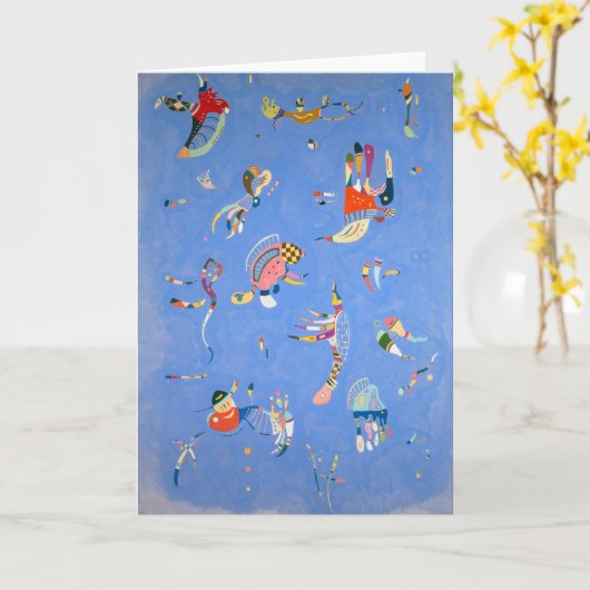 Himmelblau | Kandinsky | Karte (Gelbe Blume)