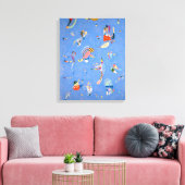 Himmelblau | Kandinsky | Leinwanddruck (Insitu (Wohnzimmer))