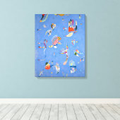 Himmelblau | Kandinsky | Leinwanddruck (Insitu (Holzboden))