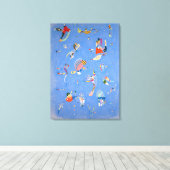 Himmelblau | Kandinsky | Leinwanddruck (Insitu (Holzboden))