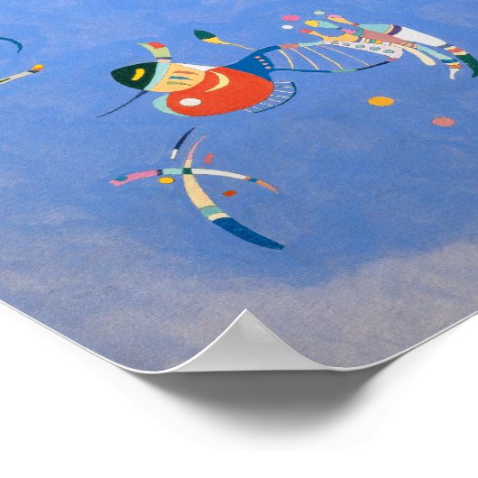 Himmelblau | Kandinsky | Poster (Ecke)