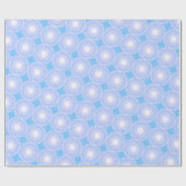 Himmelblau-Kreismuster Geschenkpapier (Flach)