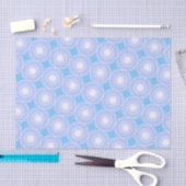Himmelblau-Kreismuster Seidenpapier (Handwerk)