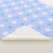 Himmelblau-Kreismuster Sherpadecke (3/4)