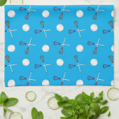 Himmelblau Lacrossemuster Küchentuch (Gefaltet)