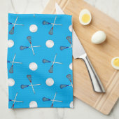 Himmelblau Lacrossemuster Küchentuch (Viertel Falte)