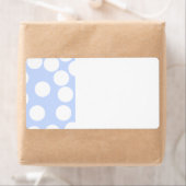 Himmelblau mit großen weißen Punkten. (Insitu)