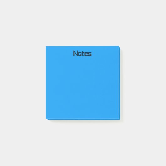 Himmelblau Post-it Klebezettel (Vorderseite)