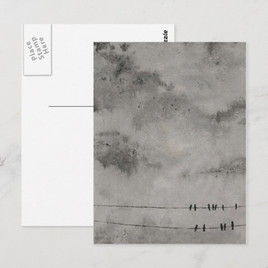 Himmelblau Postkarte (Vorne/Hinten)