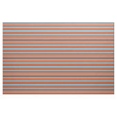 Himmelblau, rot und schwarz farbiges Muster Stoff (Yard (91,4 cm))
