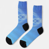 Himmelblau Socken (Linkes Detail)