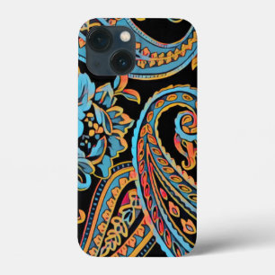 Himmelblau und Herbstorange Vintage Paisley Etui-M Case-Mate iPhone Hülle