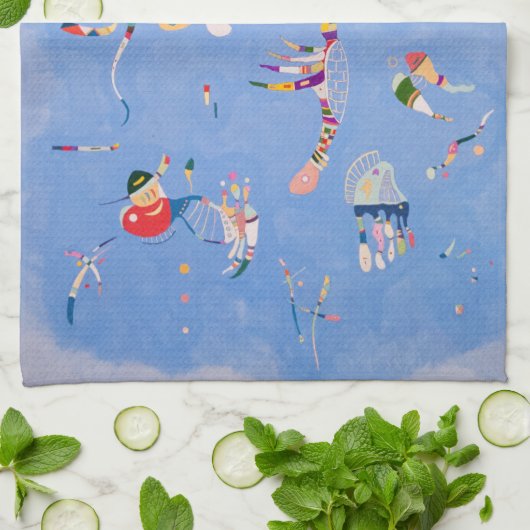 Himmelblau | Wassily Kandinsky Geschirrtuch (Gefaltet)