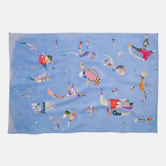 Himmelblau | Wassily Kandinsky Geschirrtuch (Horizontal)
