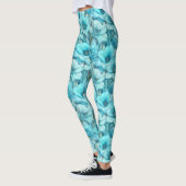 Himmelblaue Gym Amaryllis-Muttergeschenke Leggings (Links)