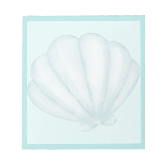 Himmelblaue Schale Notizblock (Vorderseite)
