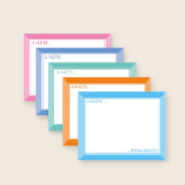 Himmelblauer 2-Ton Süßer Mädchenstil Mitteilungskarte