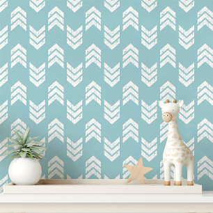 Himmelblauer Chevron-Pfeil Tapete