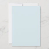Himmelblauer Farnbogen-Hochzeit Einladung (Rückseite)