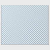 Himmelblauer Gingham Geschenkpapier (Flach)