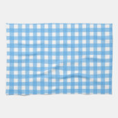 Himmelblauer Gingham Geschirrtuch (Horizontal)