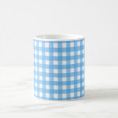 Himmelblauer Gingham Kaffeetasse (Mittel)