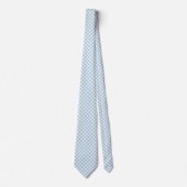 Himmelblauer Gingham Krawatte (Vorderseite)