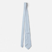 Himmelblauer Gingham Krawatte (Rückseite)