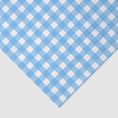 Himmelblauer Gingham Seidenpapier (Ausschnitt)